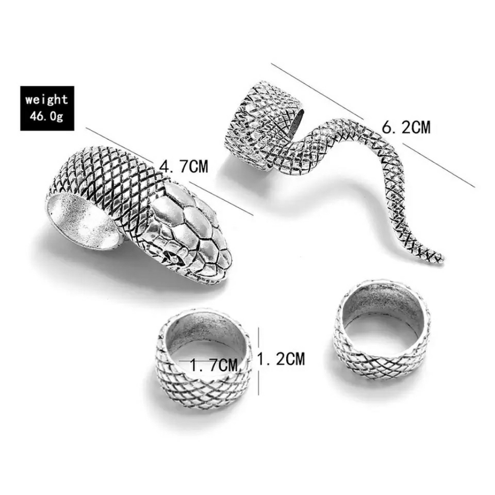 Serpentine Snake Ring Set - Picture 5 of 6